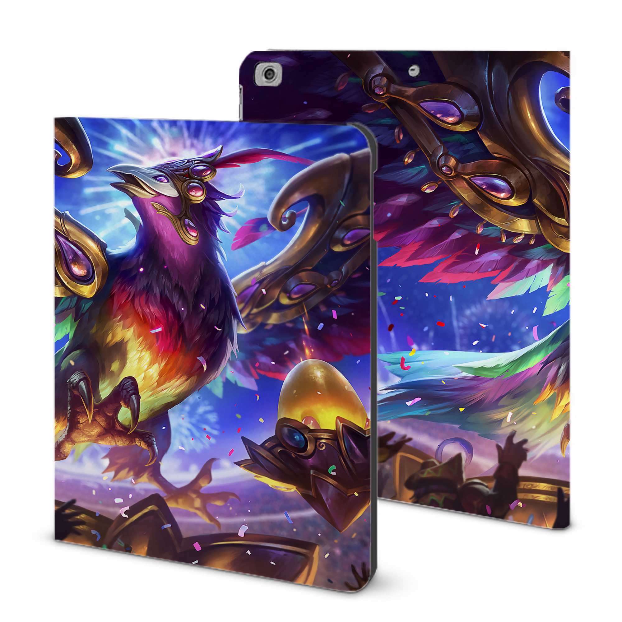 （画像用） リーグ・オブ・レジェンド League of Legends LOL IPad ケース ブック型 PUレザー TPU 耐衝撃 軽量 薄型 ペン収納なし 全面保護 IPad 各モデル対応